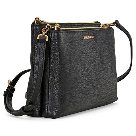 michael kors black medium purse|black michael kors purse crossbody.